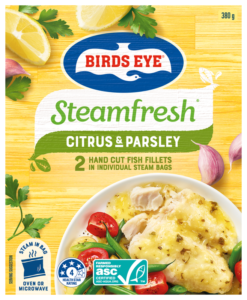 Birds Eye Frozen Steam Fresh Fish Fillets With Parsley & Citrus Sauce 2 Pack