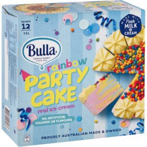 Bulla Rainbow Ice Cream Cake