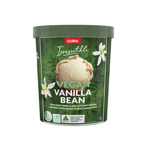 Coles Dairy Free Cookies & Crème Tub