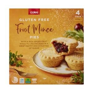 Coles Gluten Free Fruit Mince Pies 4 Pack