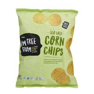 Coles I'm Free From Lightly Salted Corn Chips