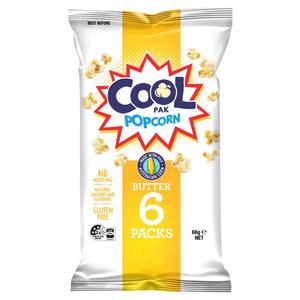 Cool Pak Butter Flavoured Popcorn 6 Pack