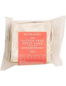 David Jones Food Iced Gluten Free Christmas Cake Slice 100g