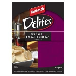 Fantastic Delites Sea Salt & Balsamic Vinegar Rice Snacks