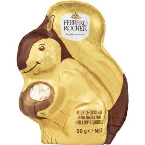 Ferrero Rocher Milk Chocolate And Hazelnut Hollow Easter Squirrel 90g