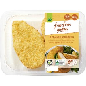 Free From Gluten Chicken Schnitzels 600g