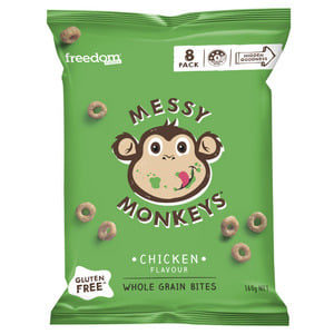 Freedom Foods Messy Monkeys Chicken Flavour Whole Grain Bites