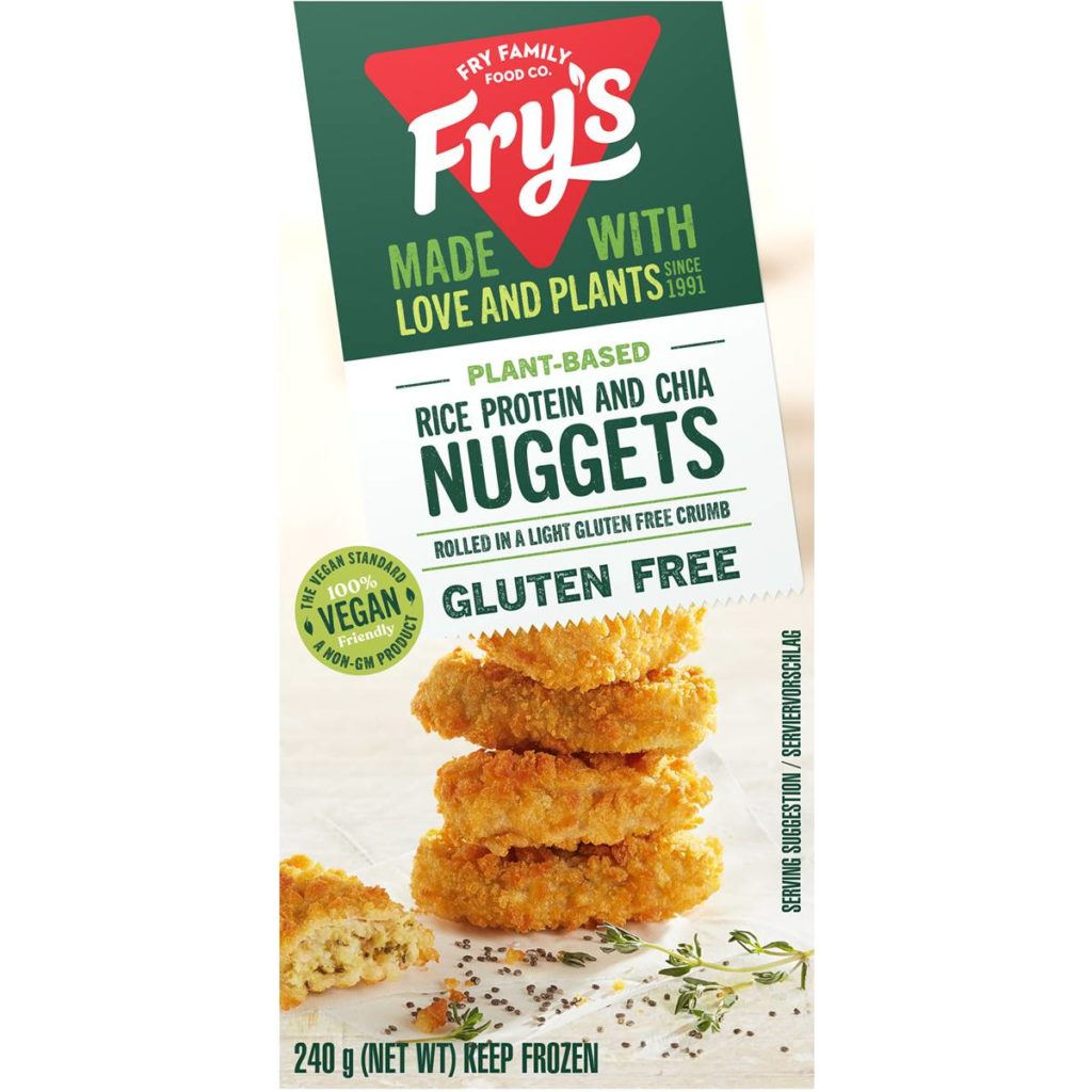 Fry's Frozen Gluten Free Nuggets With Rice Protein & Chia