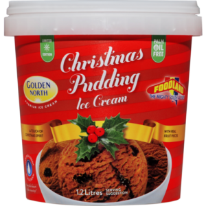 Golden North Christmas Pudding Ice Cream
