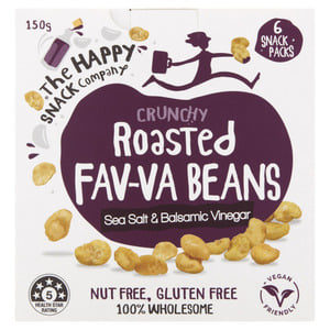 Happy Snack Company Favva Beans Sea Salt & Vinegar 6 Pack