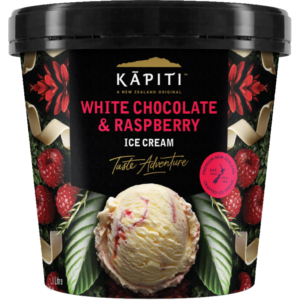 Kapiti Ice Cream White Chocolate & Raspberry