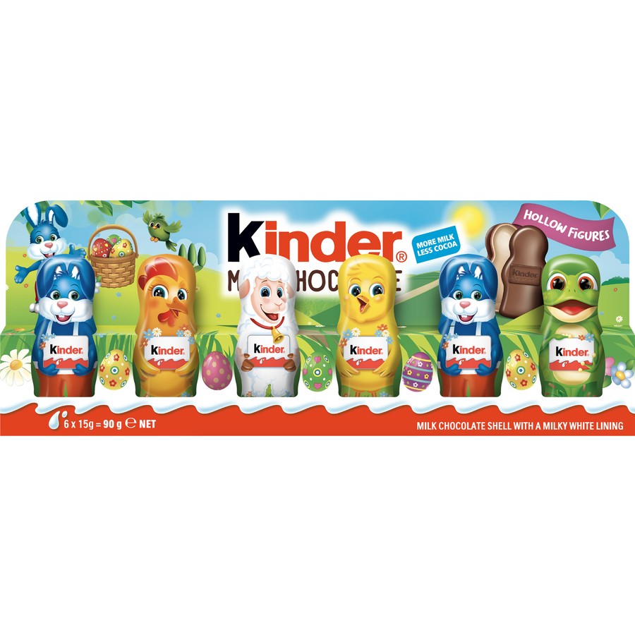 Kinder Easter Figurines Milk Chocolate 6 Pack