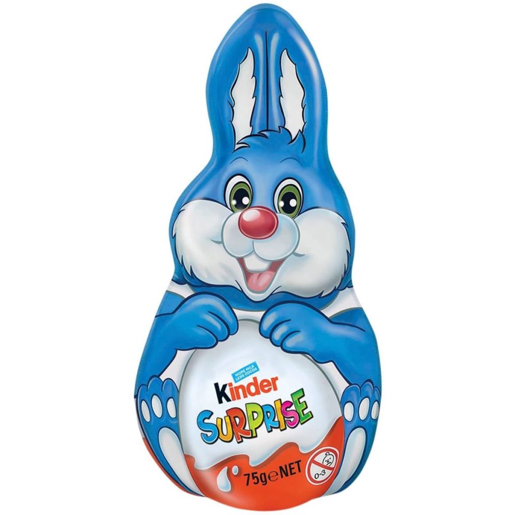 Kinder Surprise Chocolate Easter Bunny Blue