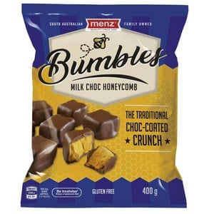 Menz Gluten Free Bumbles Honeycomb Choc Coated Crunch