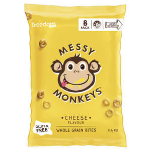 Messy Monkeys Whole Grain Bites Cheese Flavour