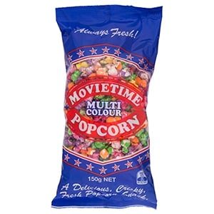 Movietime Multi Coloured Popcorn