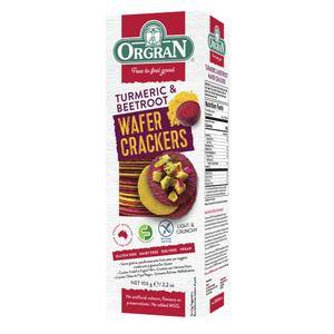 Orgran Tumeric & Beetroot Wafer Crackers