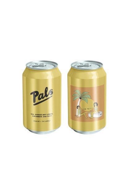 Pals Gin Lemon and Cucumber 4.5% 330mL