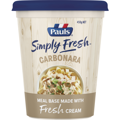 Pauls Simply Fresh Meal Base Carbonara 450g