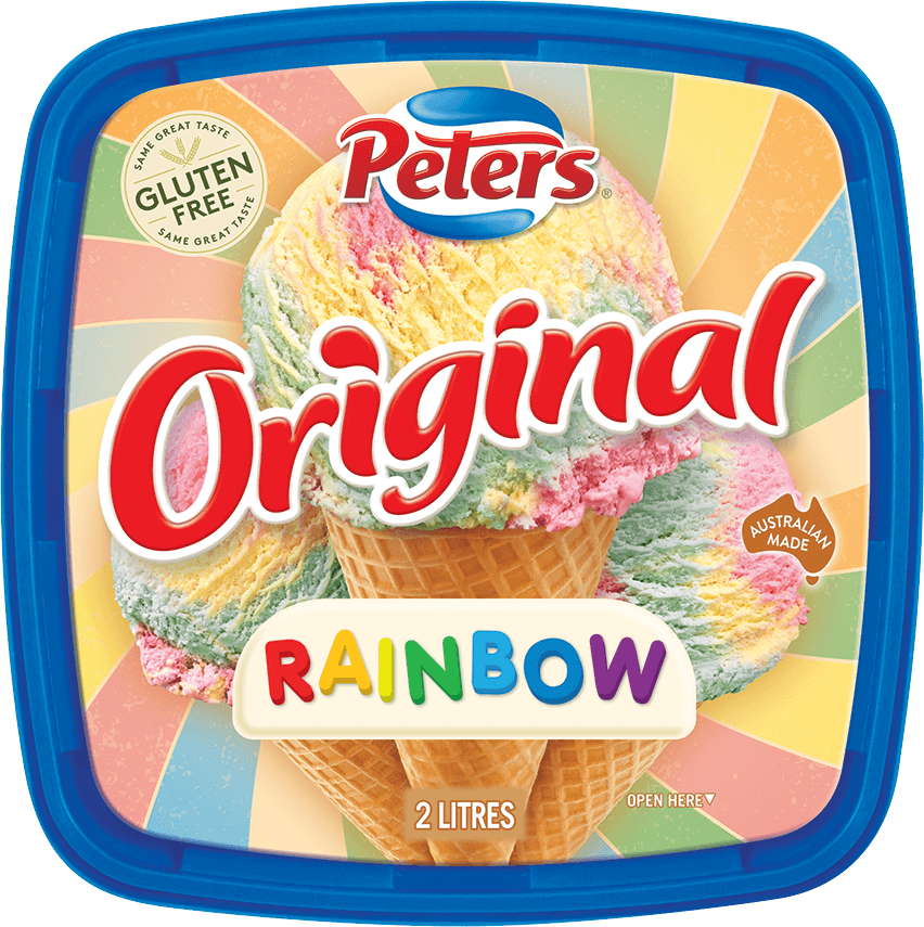 Peters Gluten Free Original Rainbow Ice Cream Tub
