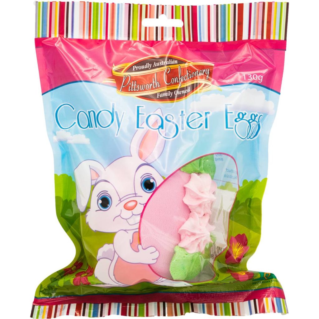 Pittsworth Sugar Candy Easter Egg Assorted 130g