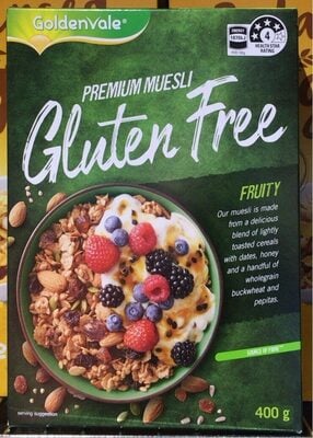 Premium Muesli Gluten Free Fruity Goldenvale 400g