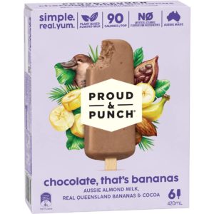 Proud & Punch Chocolate, That's Bananas SMOOTHIE POPS