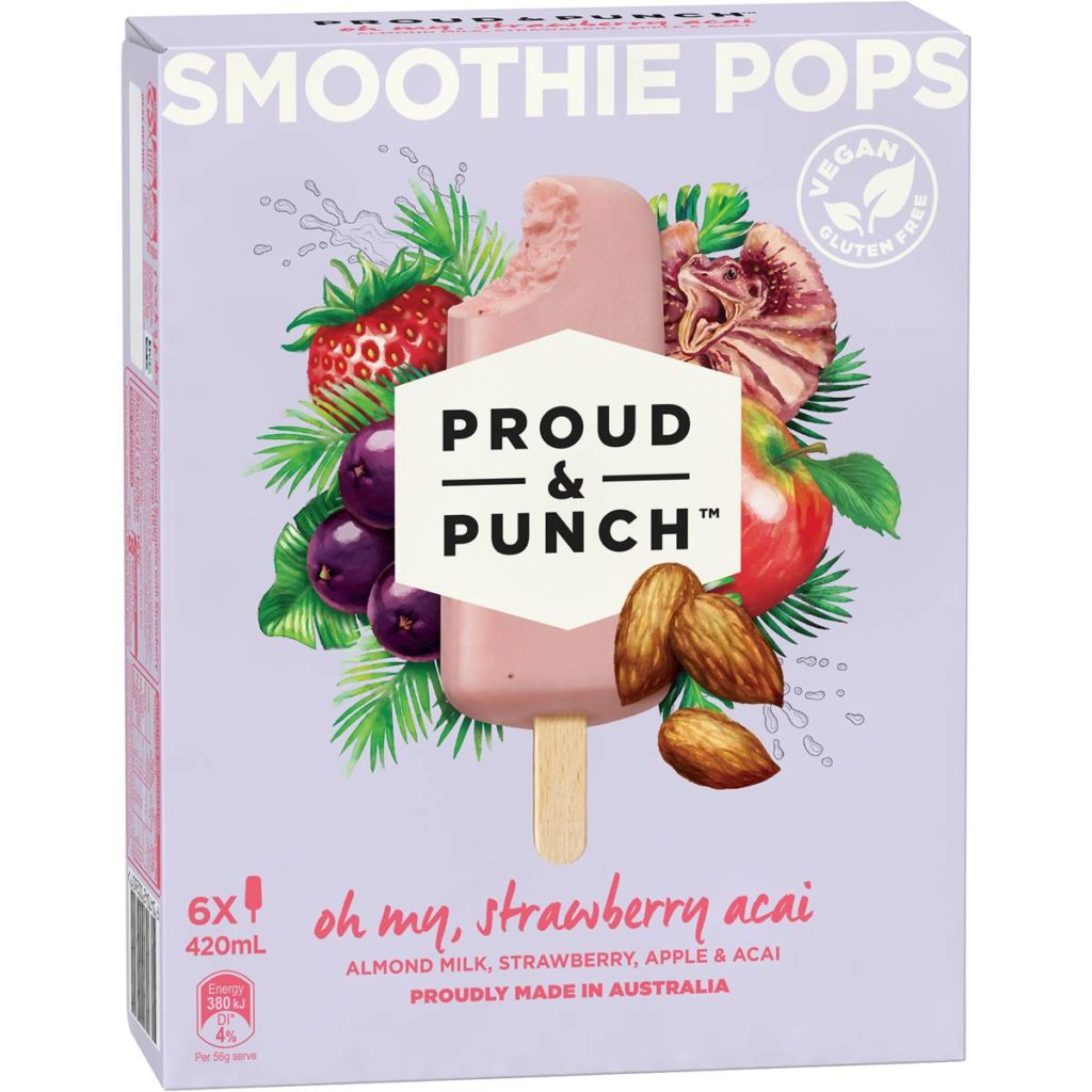 Proud & Punch Oh My, Strawberry Acai SMOOTHIE POPS