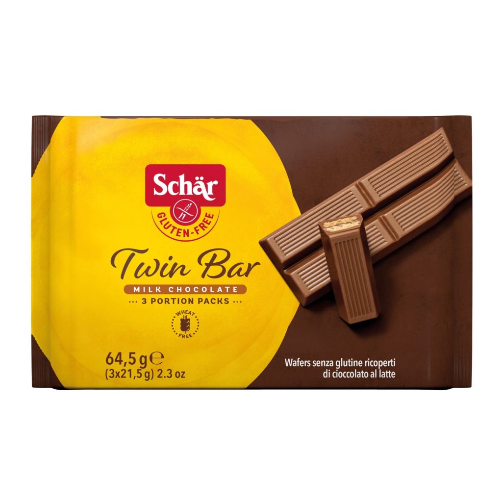 SCHAR Twin Bar Chocolate Coated Wafers 64.5g