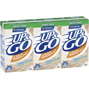 Sanitarium Up & Go Dairy Free Liquid Breakfast Vanilla Ice 3 pack