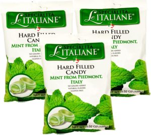 Serra Le Italiane, Italian Natural Hard Candy Filled With Mint From Piedmont Italy