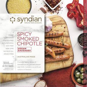 Syndian Spicy Smoked Chipotle Vegan Sausages