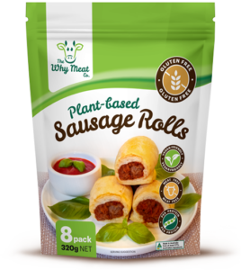 The Why Meat Co Gluten Free Plant Based Sausage Rolls 40g x8 pack