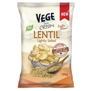 Vege Deli Crisps Lentil Lightly Salted Chips