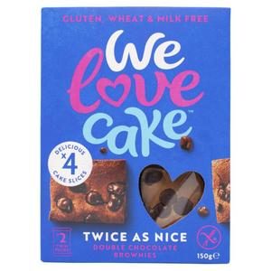 We Love Cake Chocolate Brownies 4 Pack