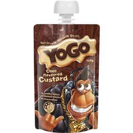 Yogo Choc Flavoured Custard Pouch 120g