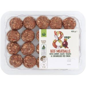 &Veg Beef Meatballs With Carrot Celery Tomato & Onion 400g