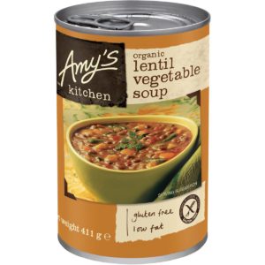 Amy's Kitchen Canned Soup Organic Lentil & Vegetable 411g