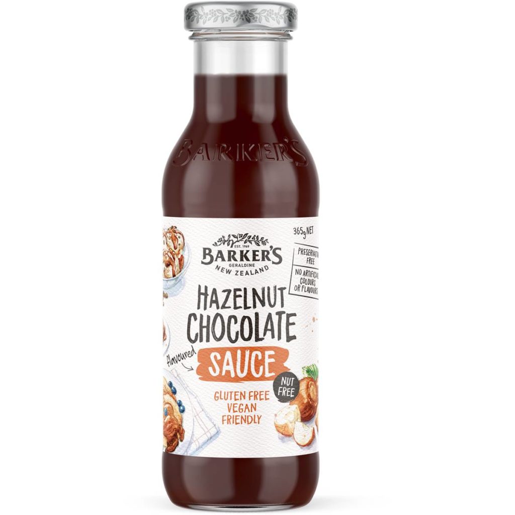 Barkers Hazelnut Chocolate Sauce 365g