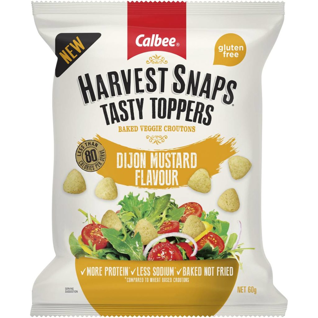 Calbee Harvest Snaps Tasty Toppers Dijon Flavour 60g