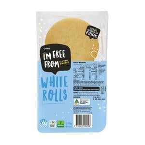 Coles Gluten Free White Rolls 2 pack