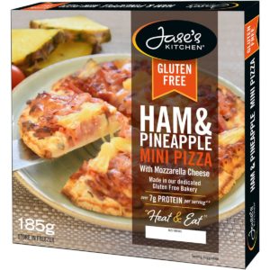 Jase's Kitchen Gluten Free Ham & Pineapple Pizza 185g