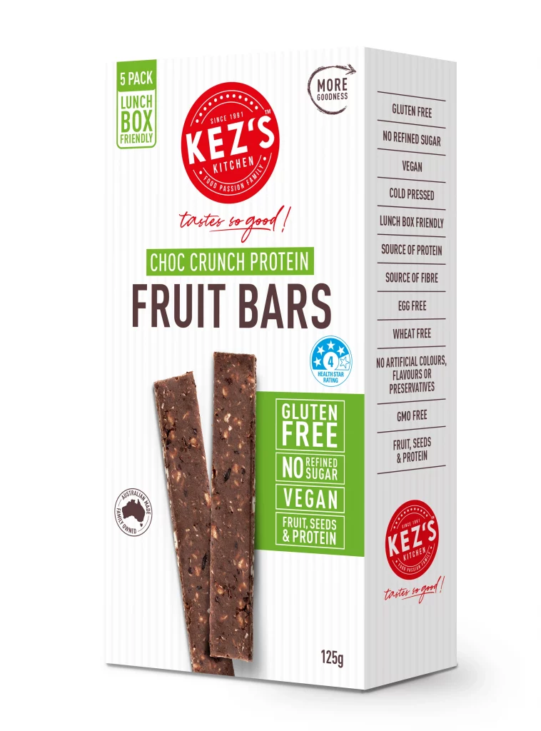 Kez's Kitchen Gluten Free Choc Crunch Protein Bars 5pk