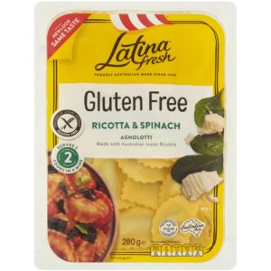 Latina Fresh Ricotta & Spinach Ravioli Gluten Free 280g