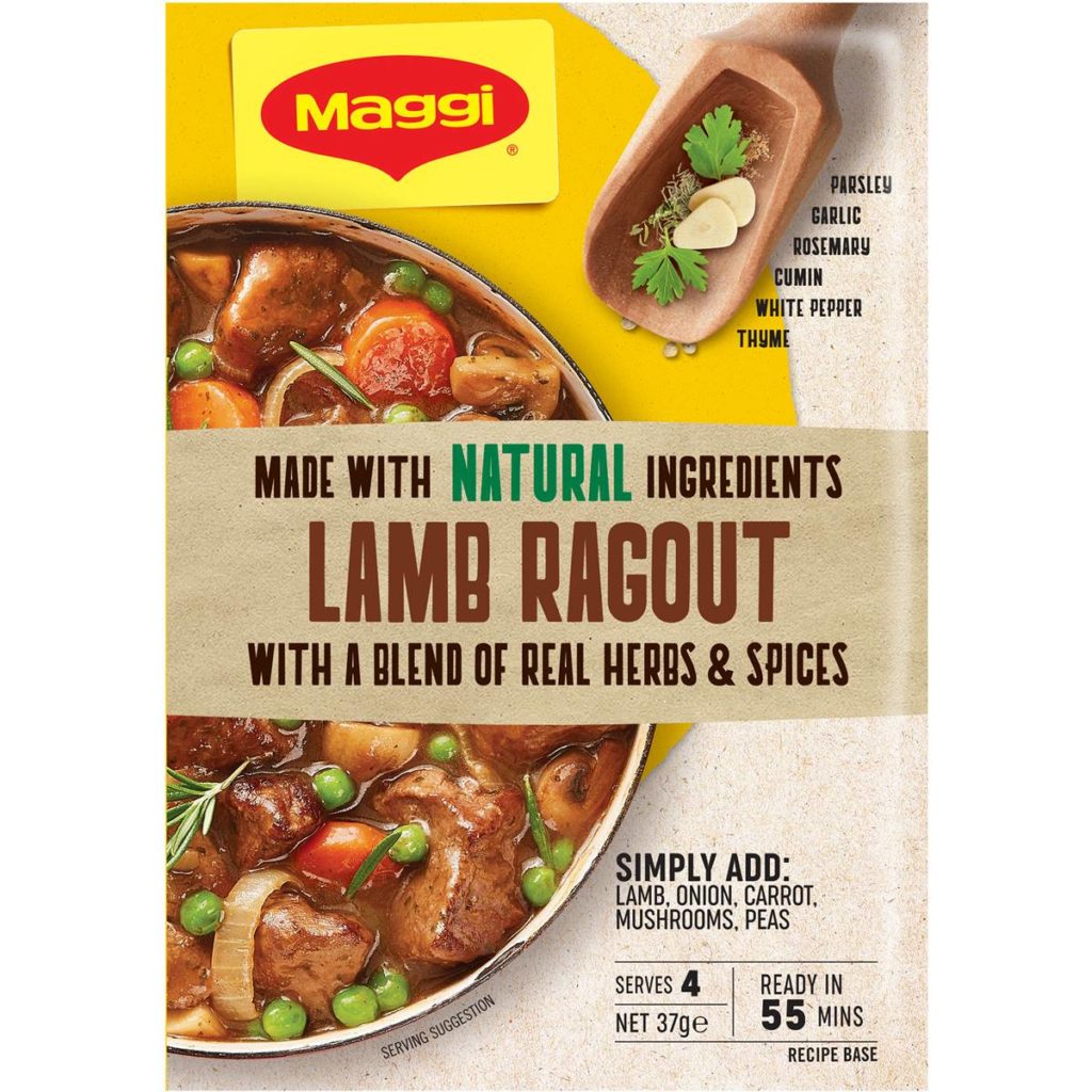Maggi Lamb Ragout Recipe Base 37g