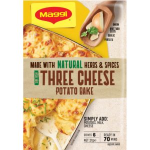 Maggi Side Dish Three Cheese Flavoured Potato Bake 21g