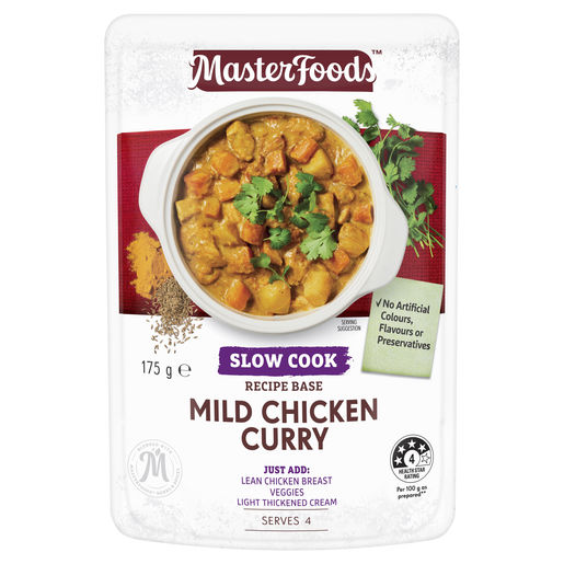 Masterfoods Mild Chicken Curry Slow Cook Recipe Base 175g