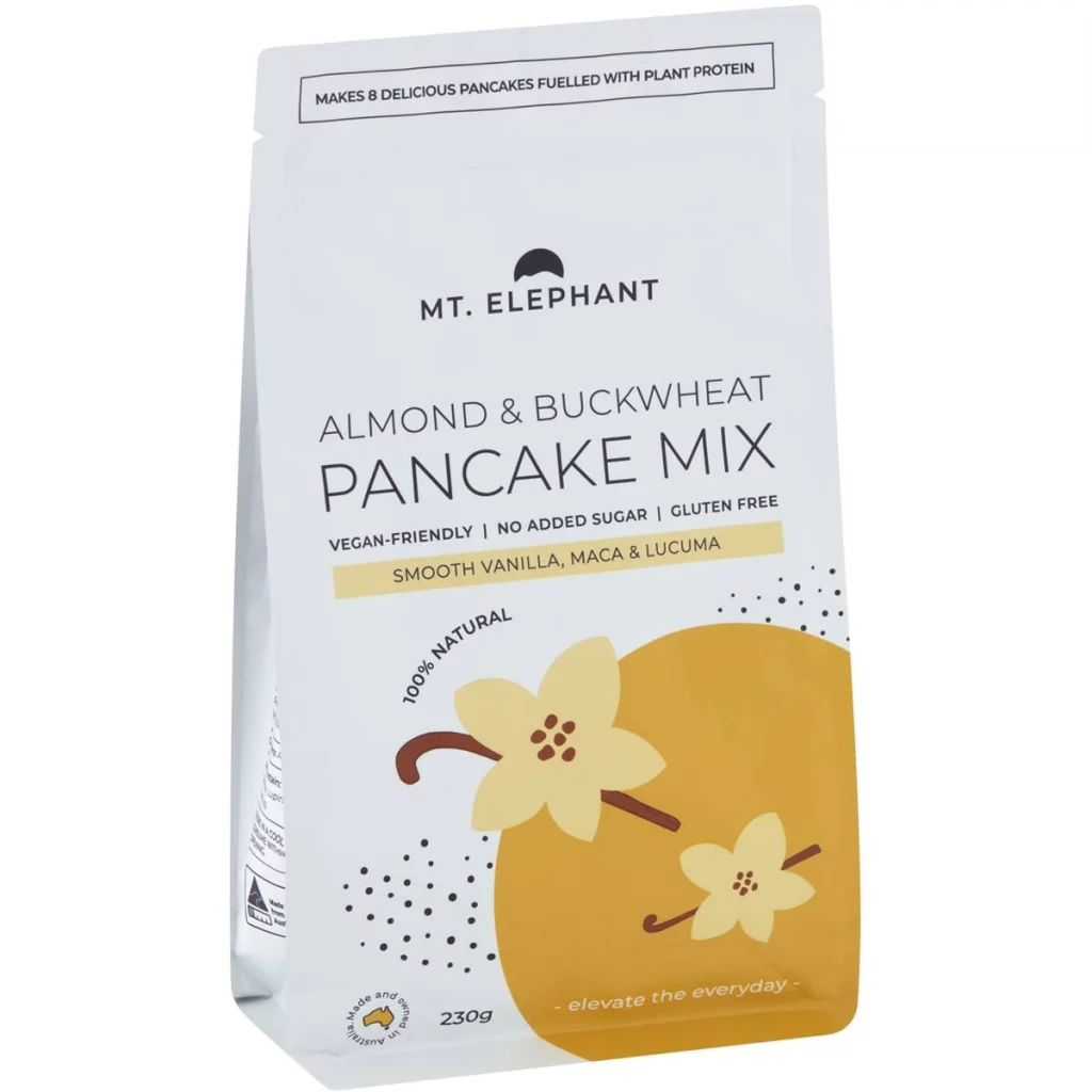 Mt Elephant Almond & Buckwheat Cocoa Pancake Mix 230g