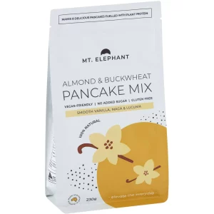 Mt Elephant Almond & Buckwheat Cocoa Pancake Mix 230g