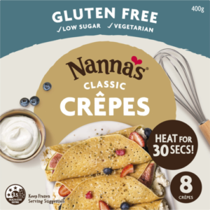 Nannas Gluten Free Classic Crepes 8 Pack 400g